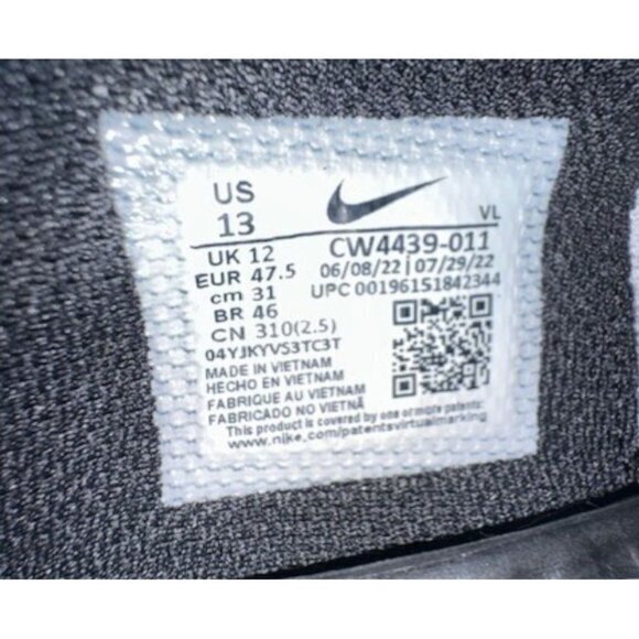 Nike Alpha Huarache 8 Pro Black Grey CW4439-011 Mens Lacrosse Cleats Size 13 NWT - Picture 7 of 10